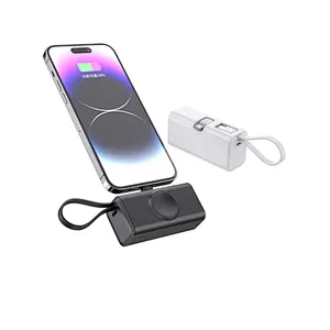 Mini Power Bank 5000mAh & Earphone Wireless Charger